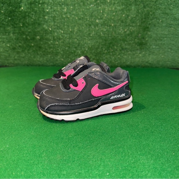 Nike Air Max Black Pink 443368-060 Toddler Baby Girl Size 8C - Picture 3 of 6